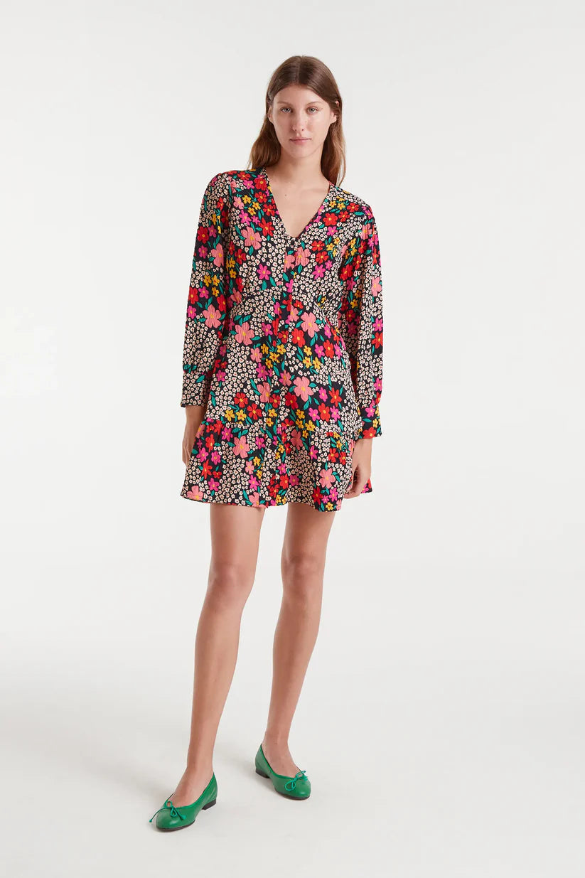 VESTIDO CORTO ESTAMPADO GIARDINO COMPAÑÍA FANTÁSTICA