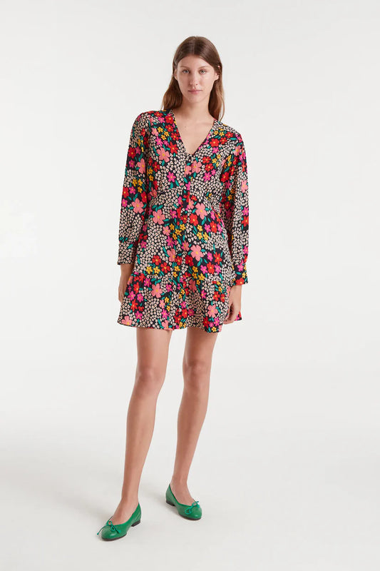 VESTIDO CORTO ESTAMPADO GIARDINO COMPAÑÍA FANTÁSTICA