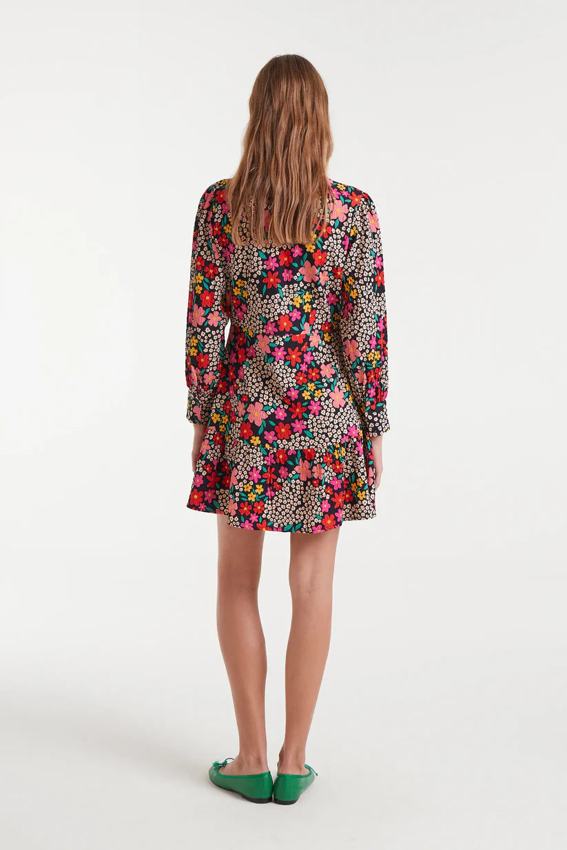 VESTIDO CORTO ESTAMPADO GIARDINO COMPAÑÍA FANTÁSTICA