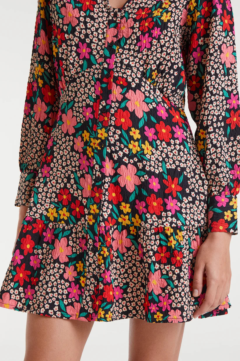 VESTIDO CORTO ESTAMPADO GIARDINO COMPAÑÍA FANTÁSTICA