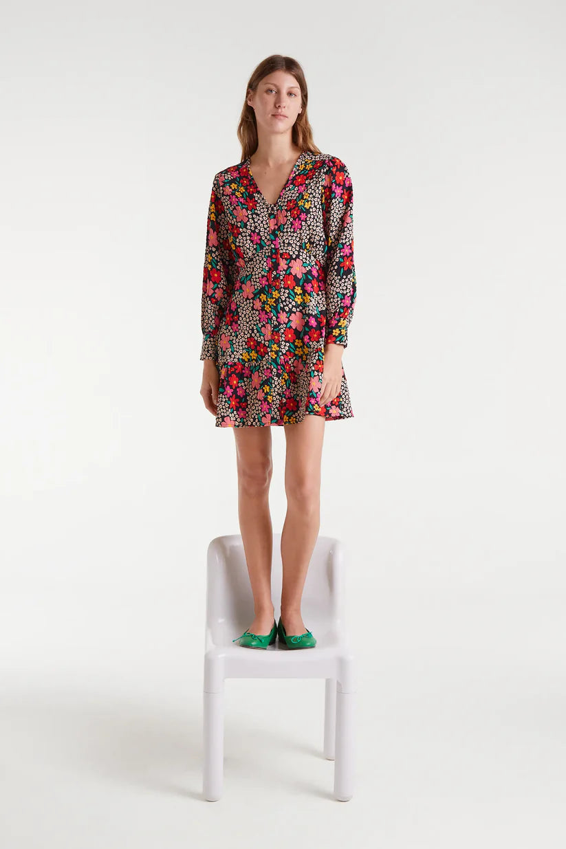 VESTIDO CORTO ESTAMPADO GIARDINO COMPAÑÍA FANTÁSTICA