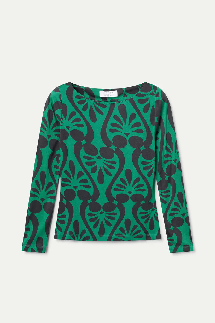 CAMISETA CON ESTAMPADO BAROQUE COMPAÑÍA FANTÁSTICA