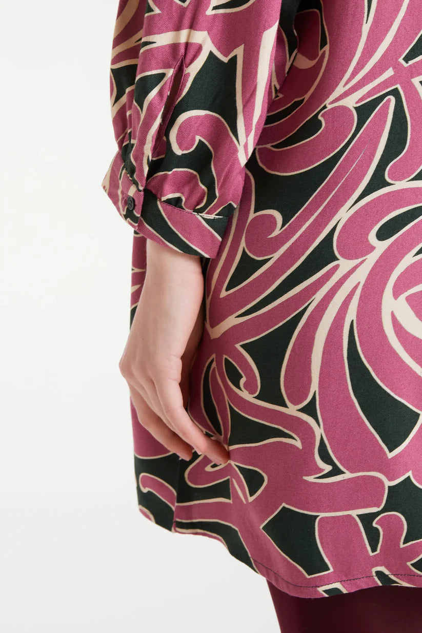 VESTIDO CORTO ESTAMPADO PASTURES COMPAÑÍA FANTÁSTICA