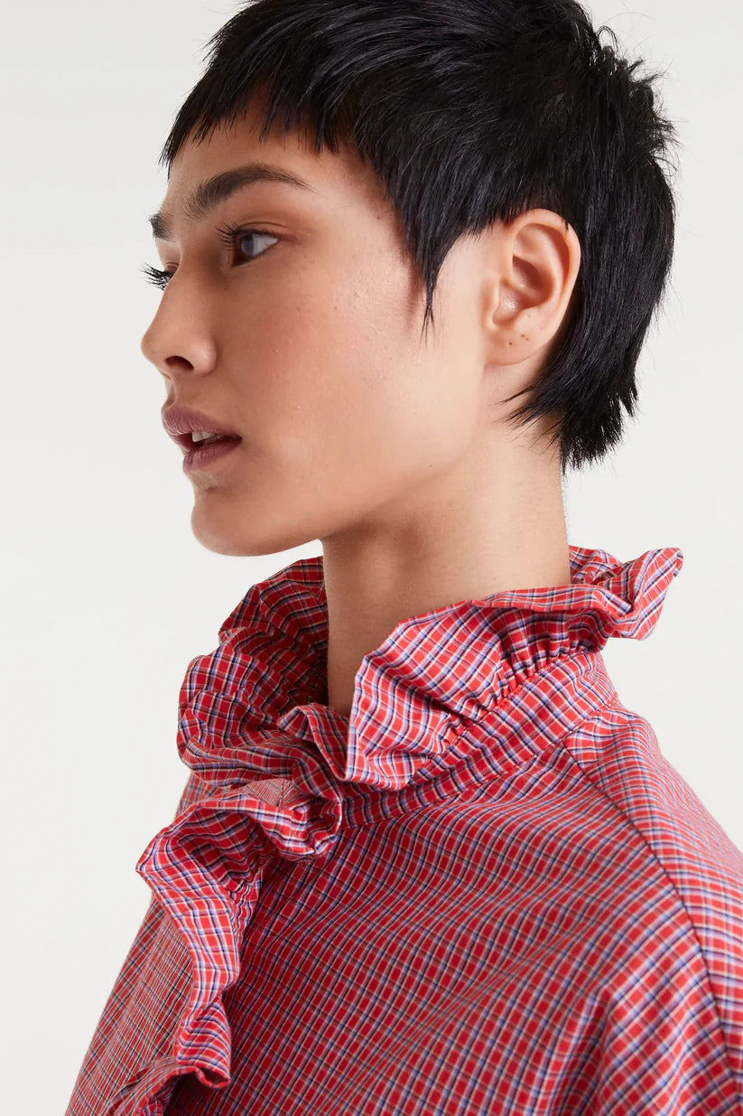 CAMISA 100% ALGODÓN CUADRO VICHY ROJO COMPAÑÍA FANTÁSTICA