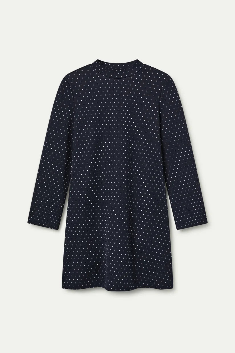 VESTIDO CORTO JACQUARD CON ESTAMPADO  MINI DOTS COMPAÑÍA FANTÁSTICA