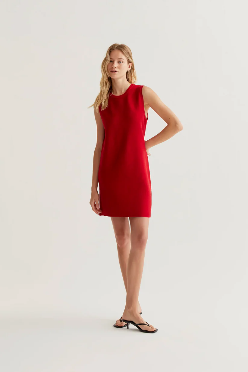 VESTIDO CORTO PUNTO ROJO COMPAÑÍA FANTÁSTICA