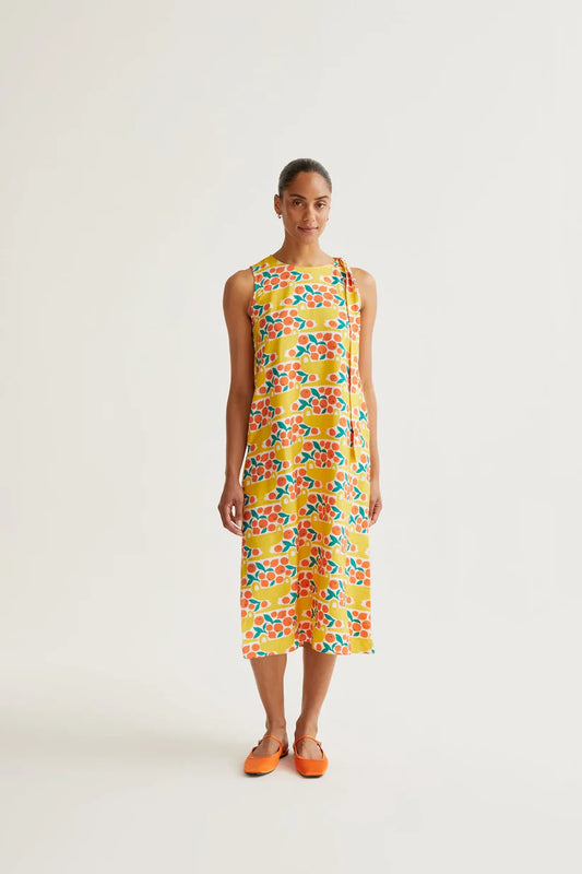 VESTIDO MIDI ESTAMPADO CITRUS COMPAÑÍA FANTÁSTICA