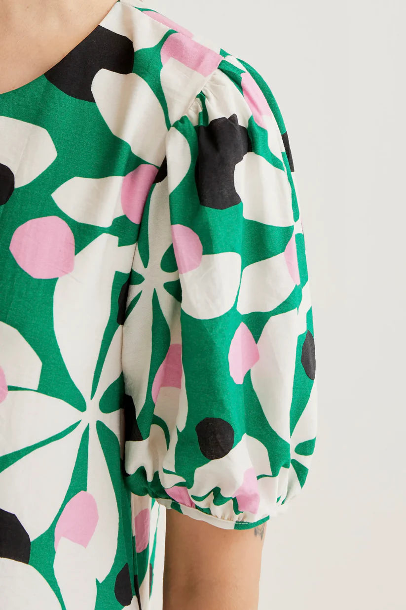 VESTIDO ESTAMPADO HOSTA COMPAÑÍA FANTÁSTICA