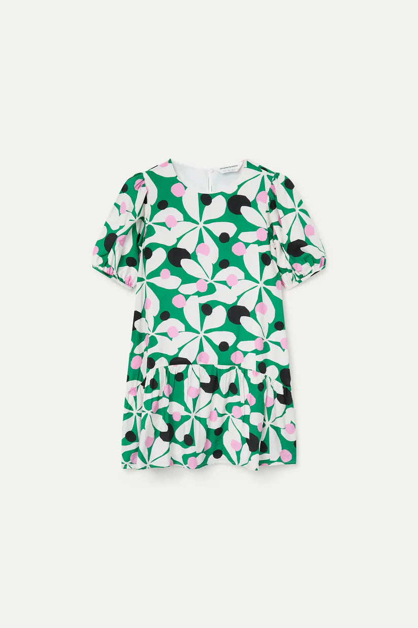 VESTIDO ESTAMPADO HOSTA COMPAÑÍA FANTÁSTICA