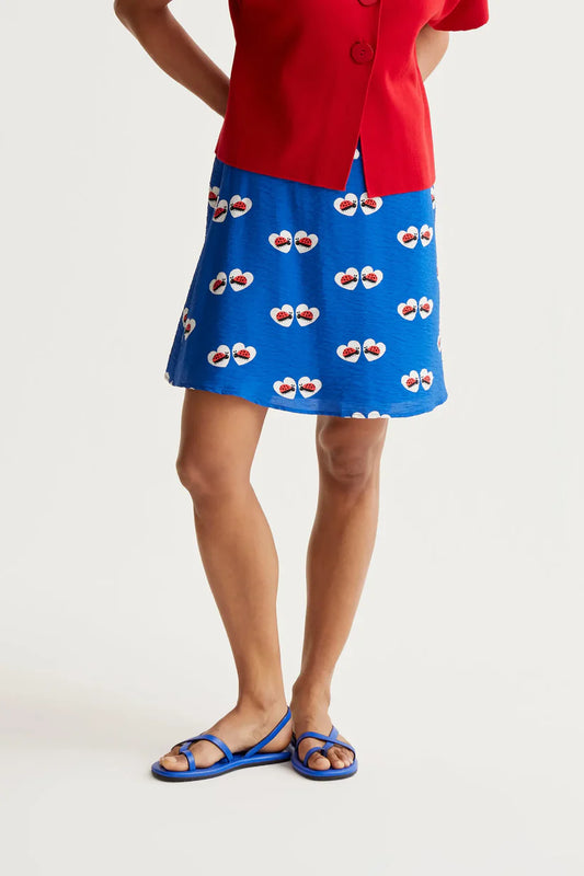 FALDA CORTA ESTAMPADO COCCINELLA COMPAÑÍA FANTÁSTICA