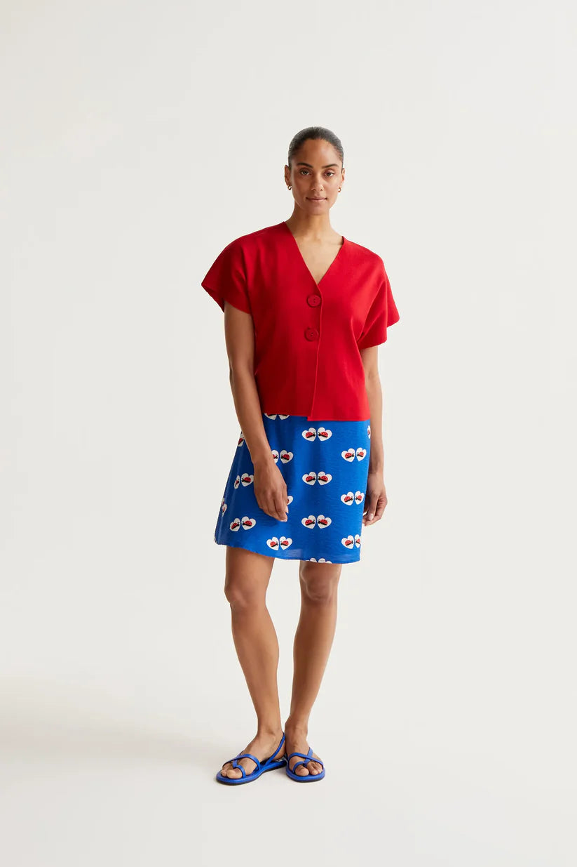 FALDA CORTA ESTAMPADO COCCINELLA COMPAÑÍA FANTÁSTICA