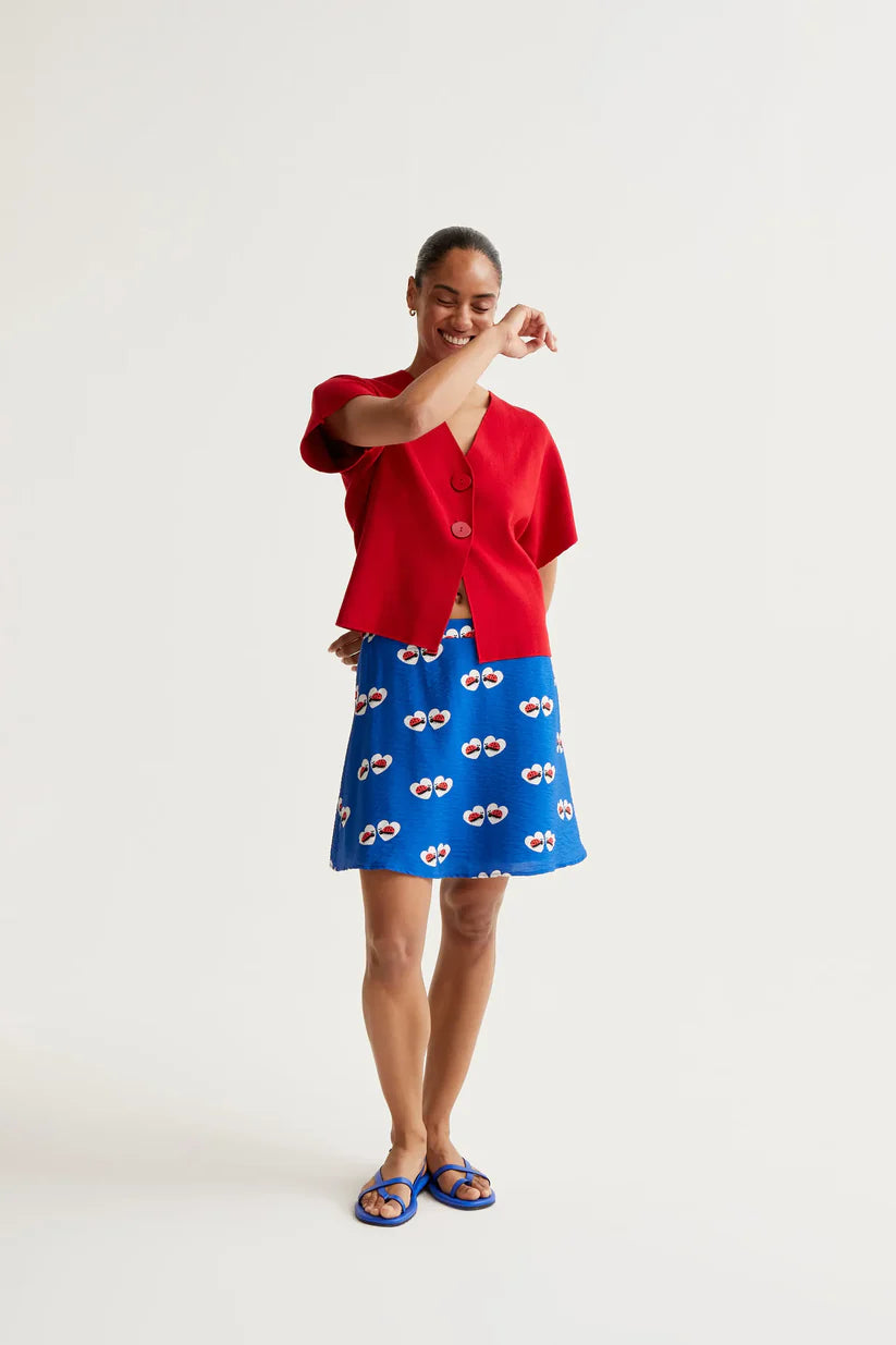FALDA CORTA ESTAMPADO COCCINELLA COMPAÑÍA FANTÁSTICA