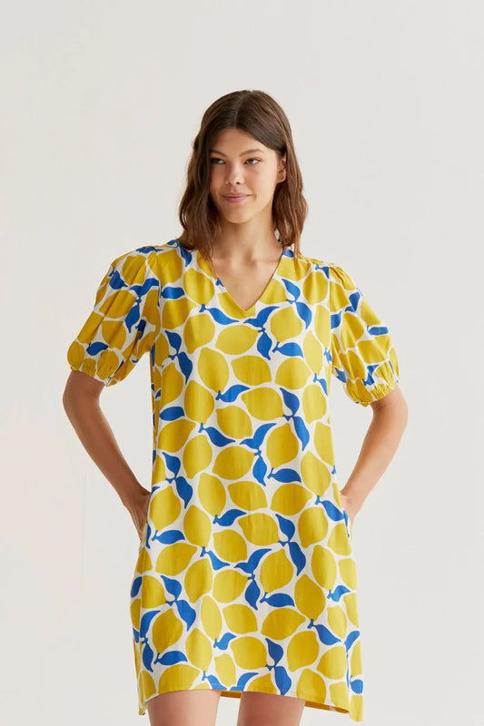VESTIDO CORTO ESTAMPADO LIMONCELLO COMPAÑÍA FANTÁSTICA