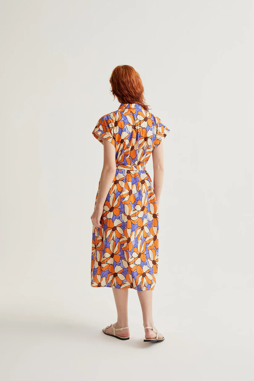 VESTIDO MIDI ESTAMPADO MARIGOLD COMPAÑÍA FANTÁSTICA