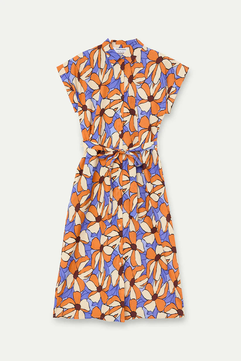 VESTIDO MIDI ESTAMPADO MARIGOLD COMPAÑÍA FANTÁSTICA