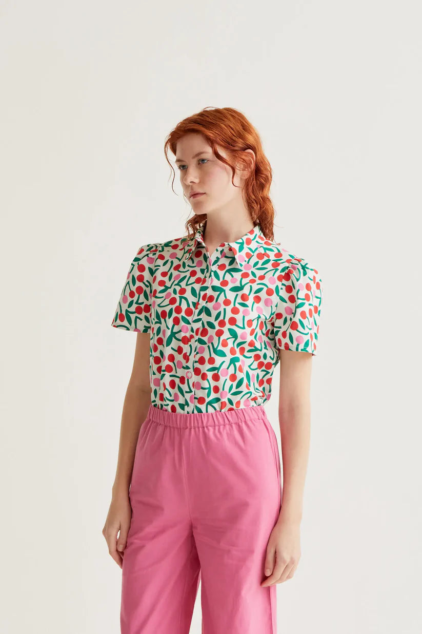 CAMISA ESTAMPADO GUINDA COMPAÑÍA FANTÁSTICA