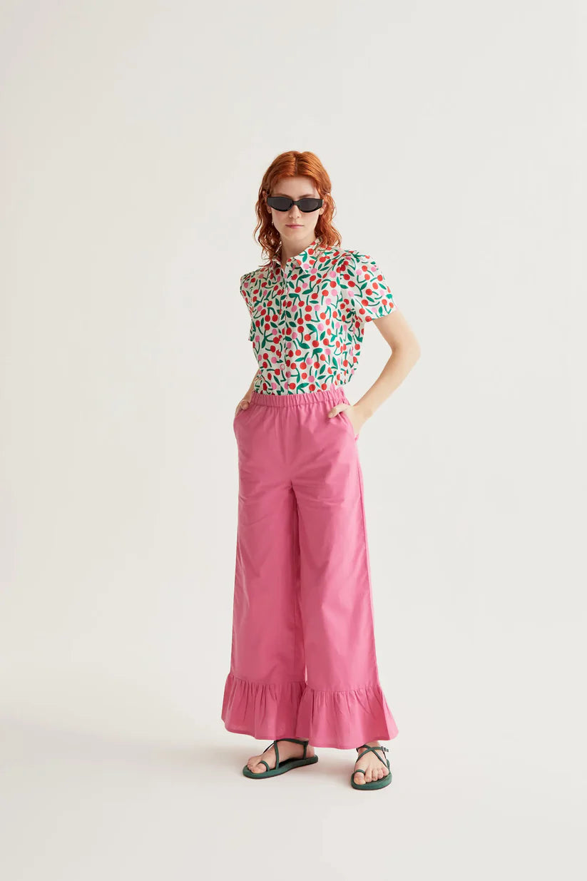 CAMISA ESTAMPADO GUINDA COMPAÑÍA FANTÁSTICA