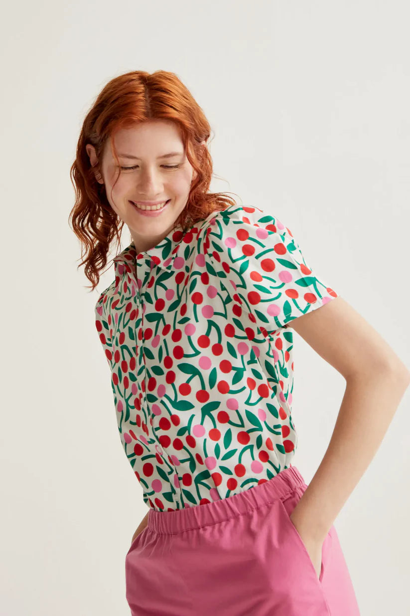 CAMISA ESTAMPADO GUINDA COMPAÑÍA FANTÁSTICA