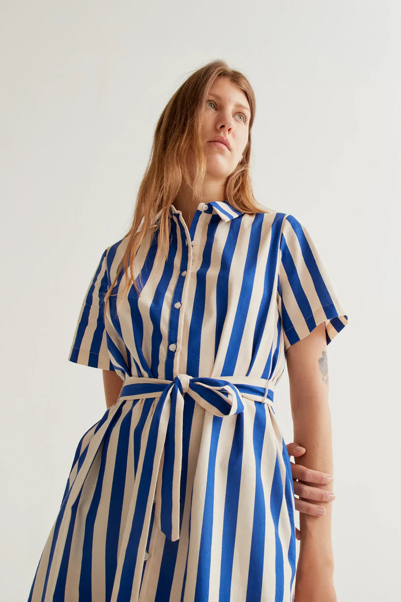 VESTIDO CORTO ESTAMPADO BAMBOO BLUE COMPAÑÍA FANTÁSTICA
