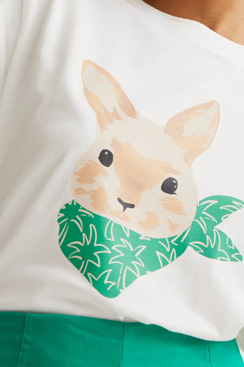 CAMISETA ESTAMPADO DE CONEJITO COMPAÑÍA FANTÁSTICA
