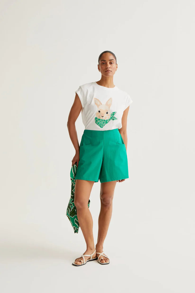 CAMISETA ESTAMPADO DE CONEJITO COMPAÑÍA FANTÁSTICA