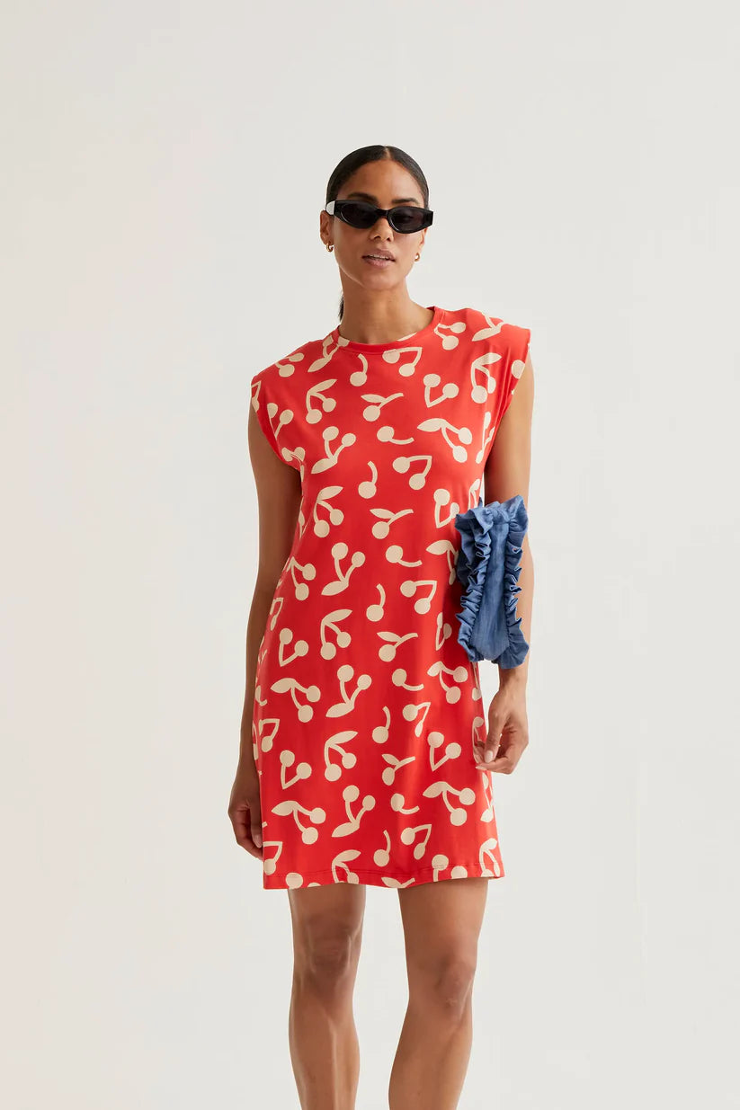 VESTIDO CORTO ESTAMPADO RED GUINDA COMPAÑÍA FANTÁSTICA