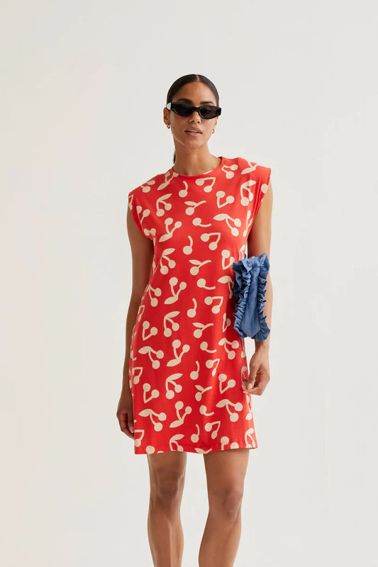 VESTIDO CORTO ESTAMPADO RED GUINDA COMPAÑÍA FANTÁSTICA