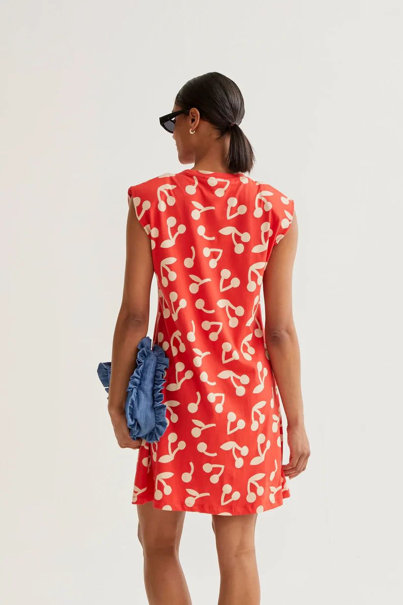 VESTIDO CORTO ESTAMPADO RED GUINDA COMPAÑÍA FANTÁSTICA