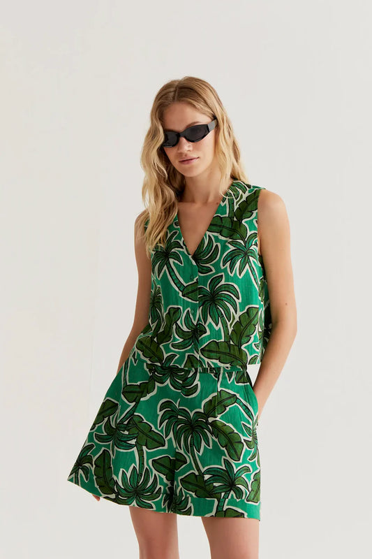 CHALECO ESTAMPADO PALM TREE COMPAÑÍA FANTÁSTICA