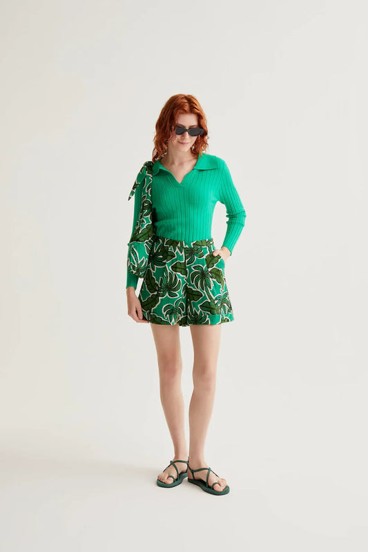 SHORTS ESTAMPADO PALM TREE COMPAÑÍA FANTÁSTICA