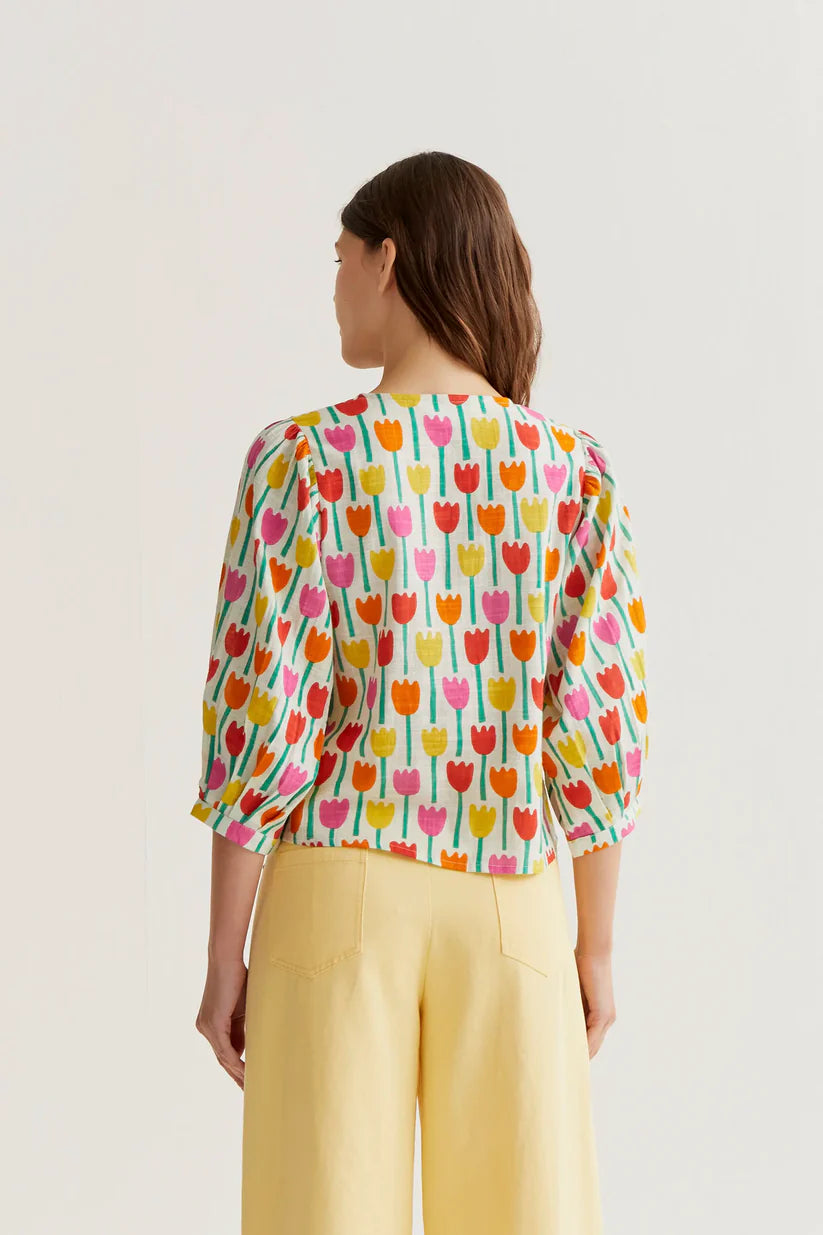 CAMISA ESTAMPADO TULIPA COMPAÑÍA FANTÁSTICA