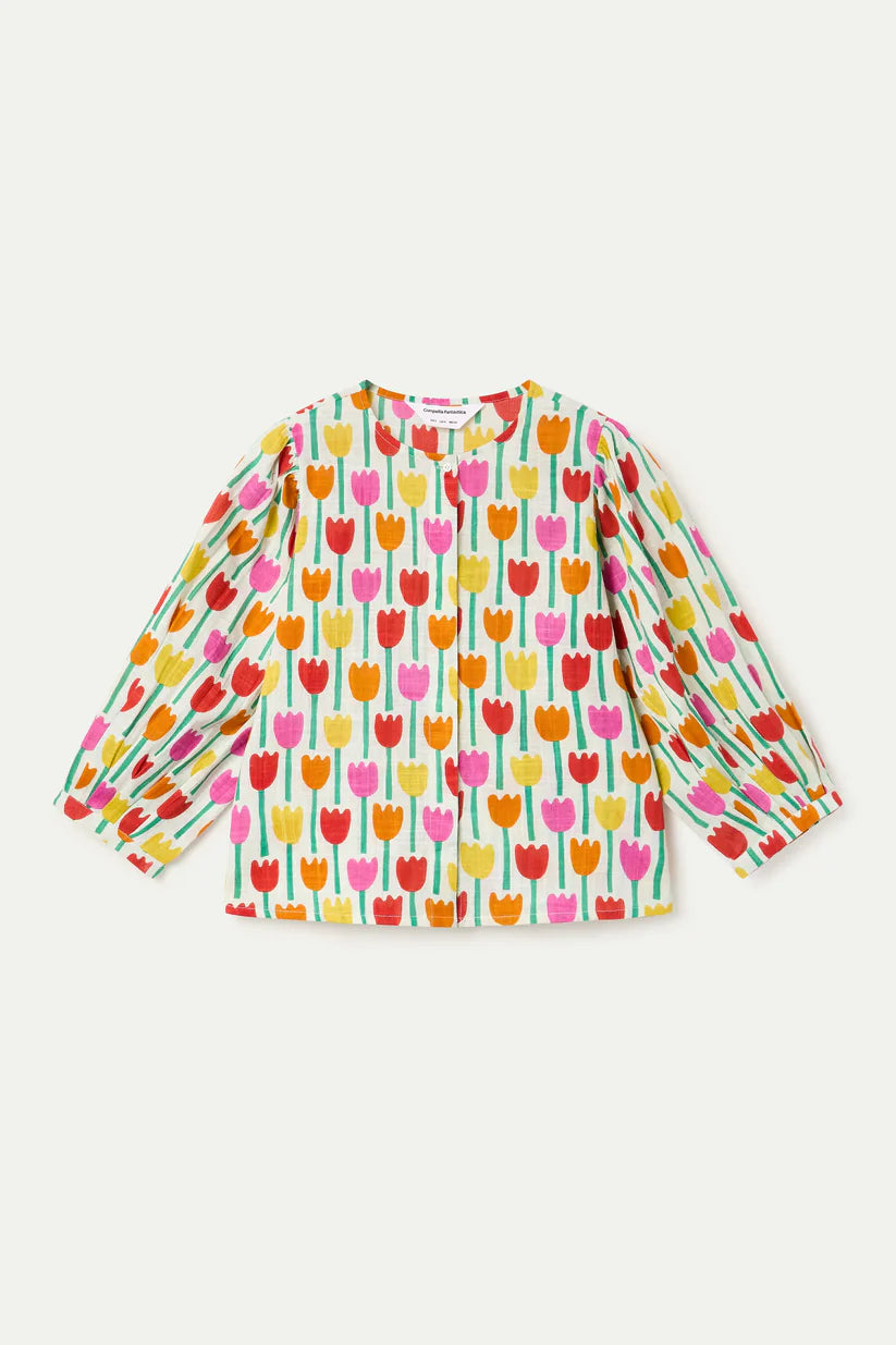 CAMISA ESTAMPADO TULIPA COMPAÑÍA FANTÁSTICA