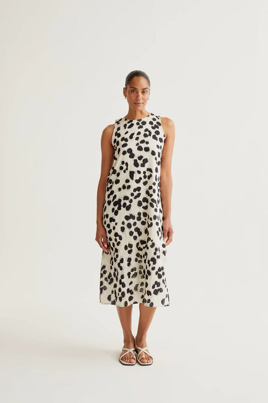 VESTIDO MIDI ESTAMPADO DALMATIAN COMPAÑÍA FANTÁSTICA