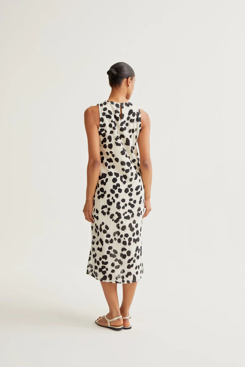 VESTIDO MIDI ESTAMPADO DALMATIAN COMPAÑÍA FANTÁSTICA