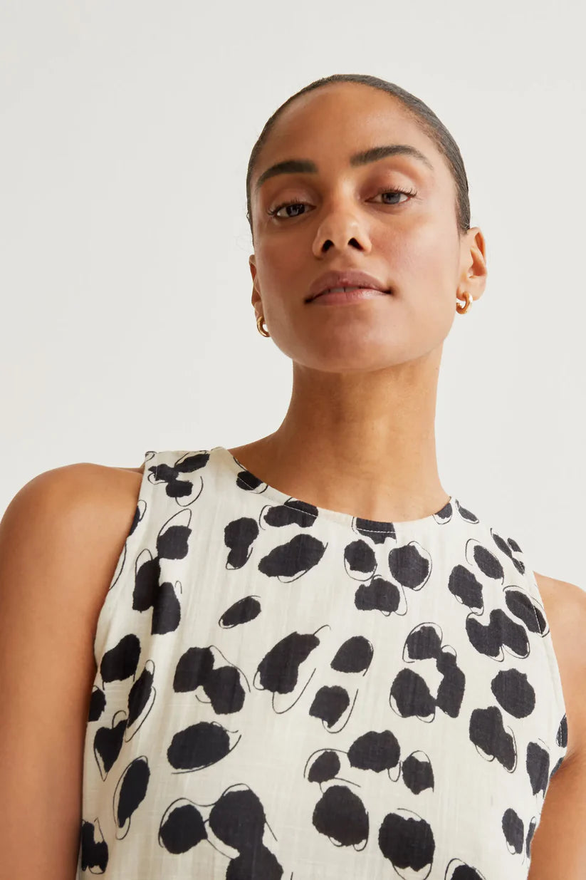 VESTIDO MIDI ESTAMPADO DALMATIAN COMPAÑÍA FANTÁSTICA