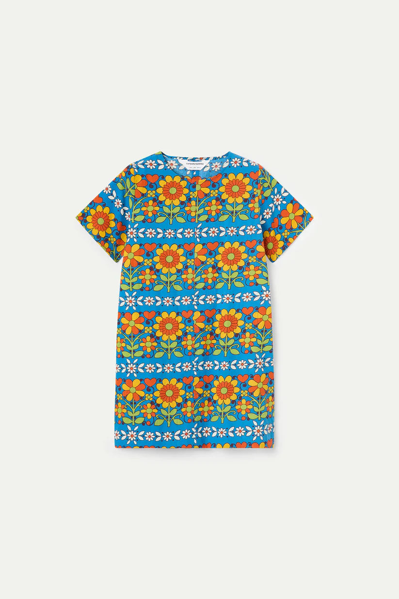 VESTIDO CORTO ESTAMPADO GARDEN COMPAÑÍA FANTÁSTICA