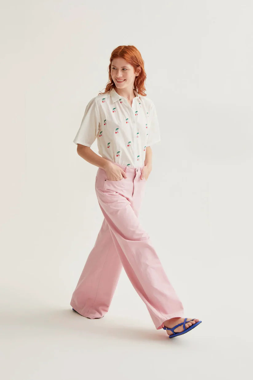 CAMISA ESTAMPADO WHITE CHERRIES COMPAÑÍA FANTÁSTICA