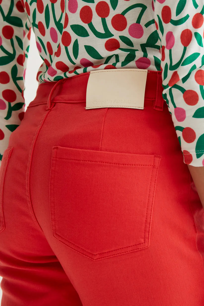 PANTALÓN VAQUERO ROJO COMPAÑÍA FANTÁSTICA