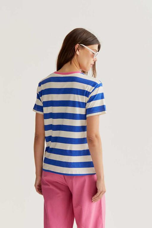 CAMISETA RAYAS AZUL Y BLANCO COMPAÑÍA FANTÁSTICA