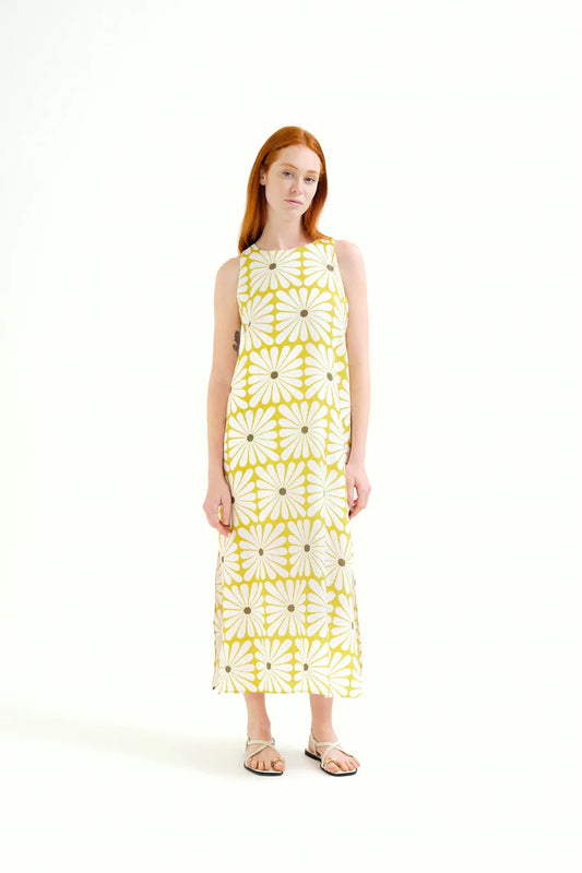 VESTIDO LARGO ESTAMPADO OLIVE FLOWER COMPAÑÍA FANTÁSTICA