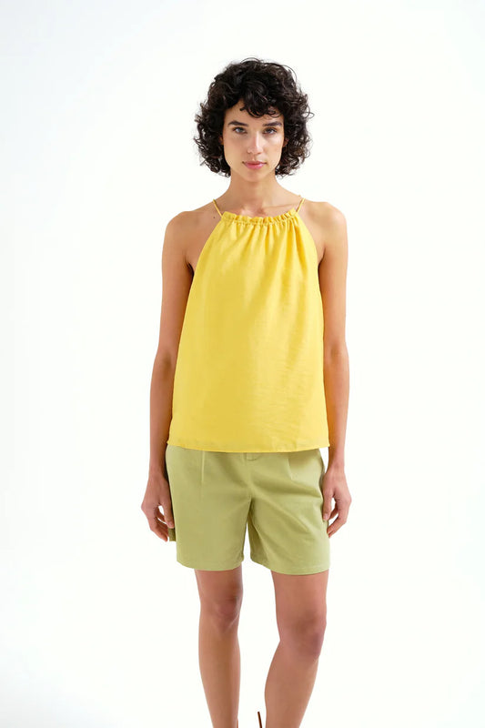 TOP HALTER AMARILLO COMPAÑÍA FANTÁSTICA