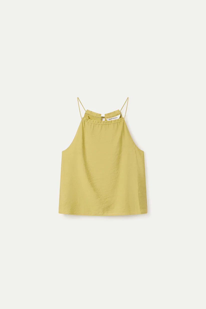 TOP HALTER VERDE COMPAÑÍA FANTÁSTICA