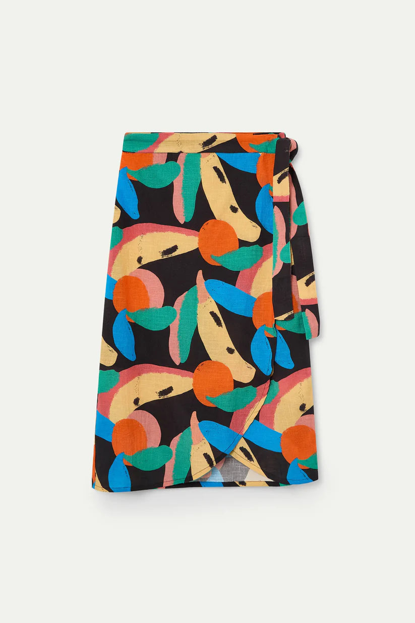 FALDA MIDI ESTAMPADO TUTTI FRUTTI BIG COMPAÑÍA FANTÁSTICA