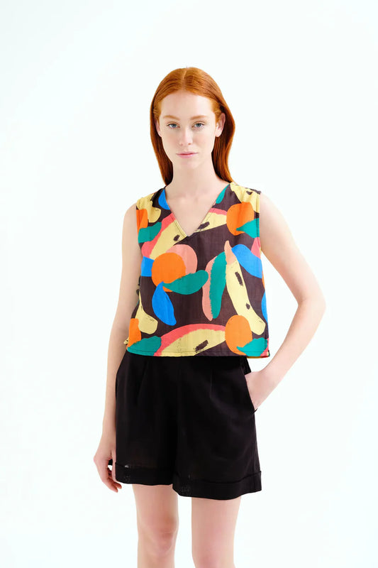 TOP ESTAMPADO TUTTI FRUTTI BIG COMPAÑÍA FANTÁSTICA