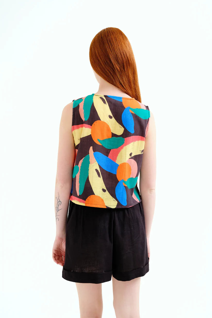 TOP ESTAMPADO TUTTI FRUTTI BIG COMPAÑÍA FANTÁSTICA