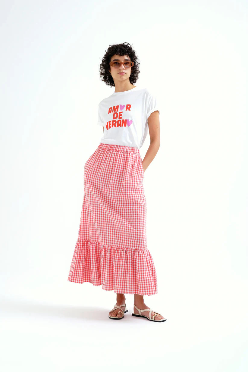 CAMISETA ESTAMPADO ÄMOR DE VERANO¨COMPAÑÍA FANTÁSTICA
