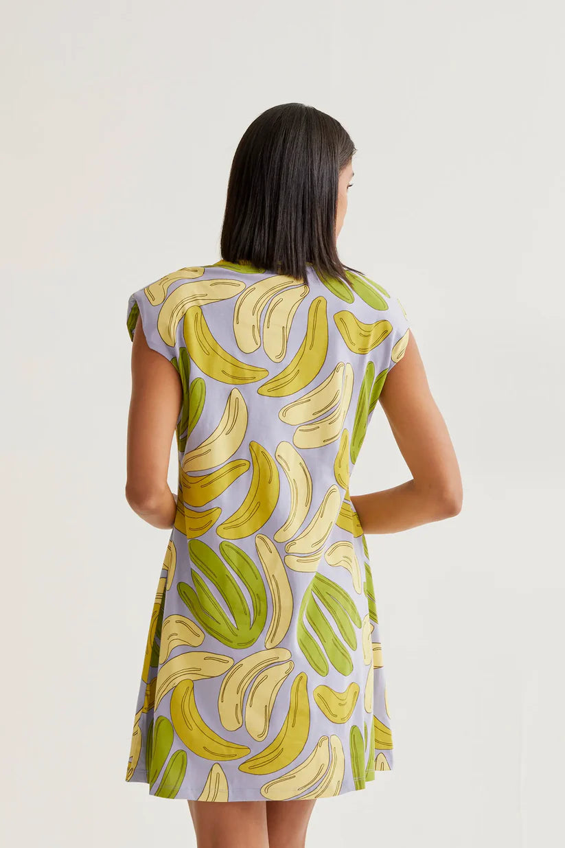 VESTIDO CORTO ESTAMPADO GUINEO COMPAÑÍA FANTÁSTICA
