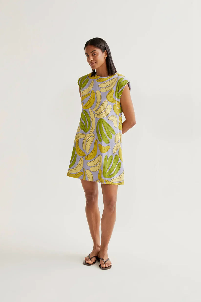 VESTIDO CORTO ESTAMPADO GUINEO COMPAÑÍA FANTÁSTICA