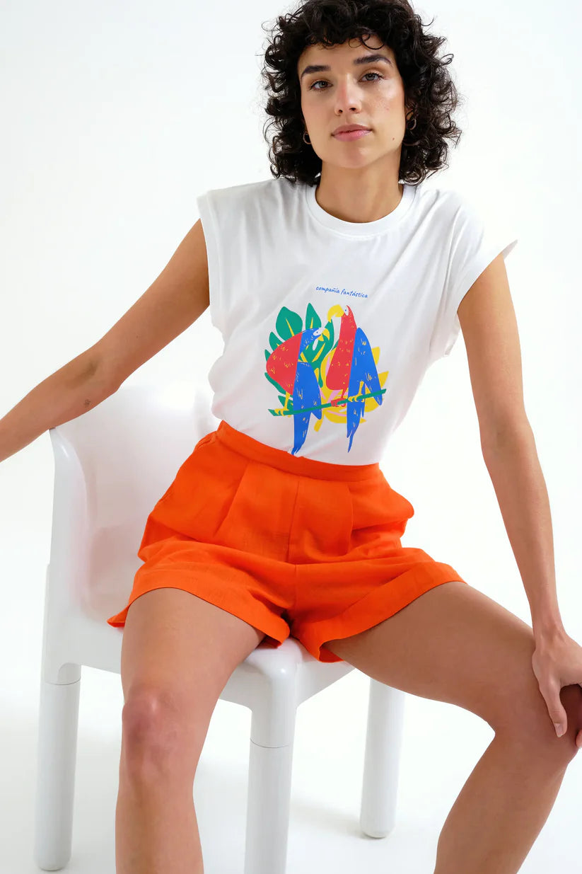 SHORTS 100% ALGODÓN NARANJA COMPAÑÍA FANTÁSTICA