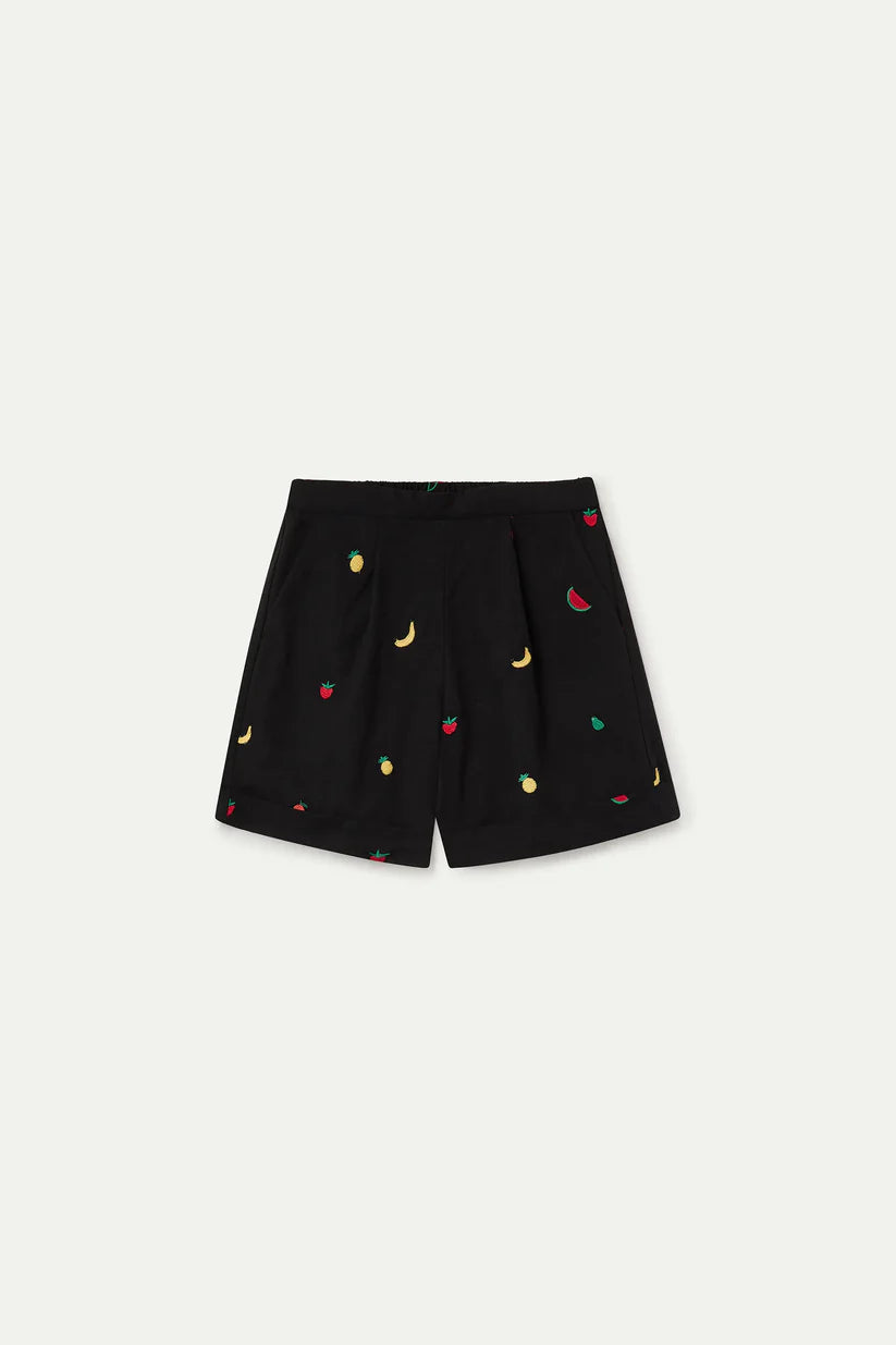 SHORTS 100% ALGODÓN BORDADO ENSALADA DE FRUTAS COMPAÑÍA FANTÁSTICA